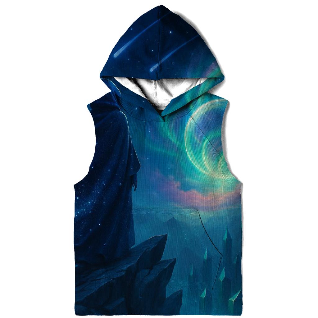 Aurora Drifter Over The Crystal Planet embroidered hoodies