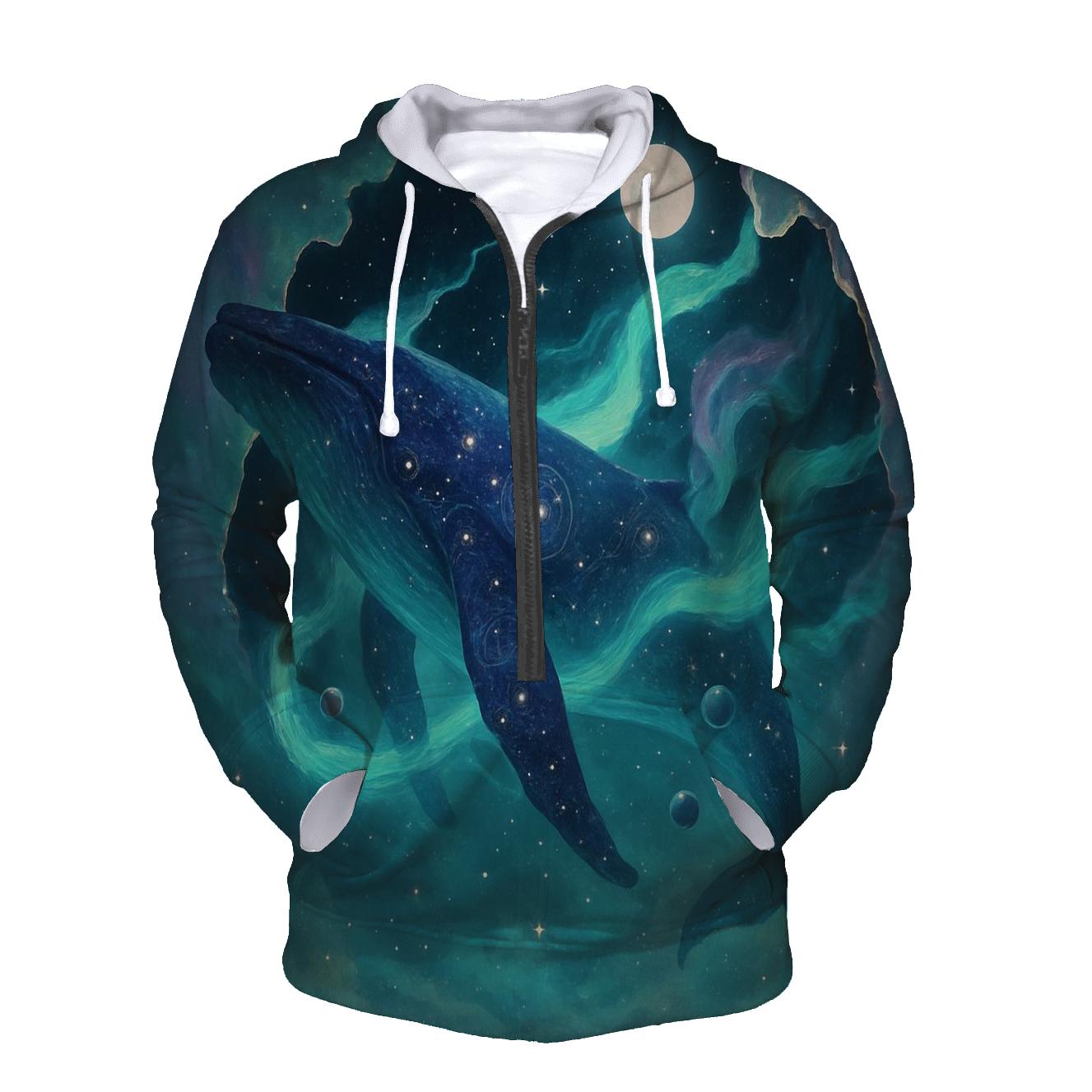 Guardian Whale Of The Aurora Rift graphic hoodies