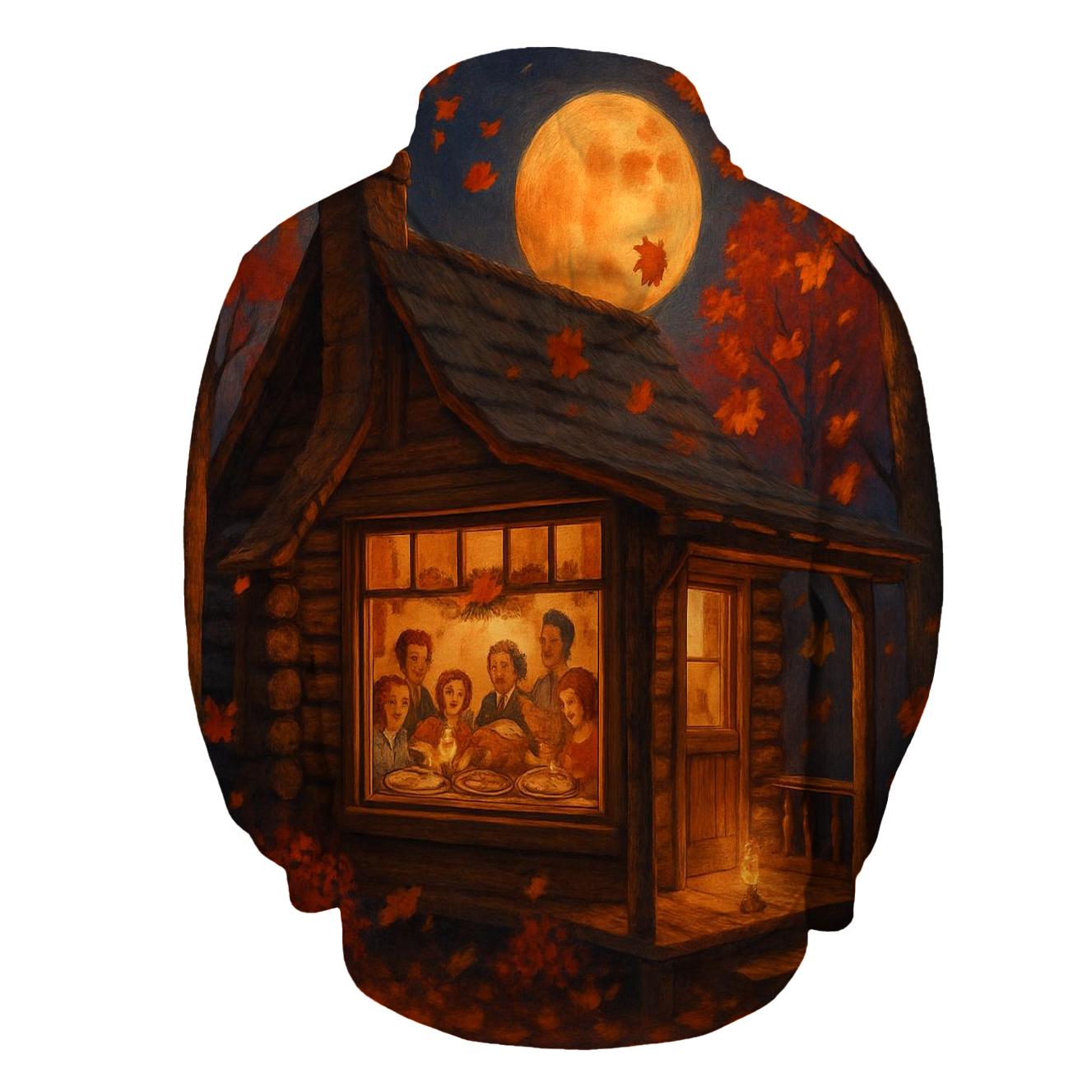 Harvest Moon Cabin Gathering zip-up hoodies