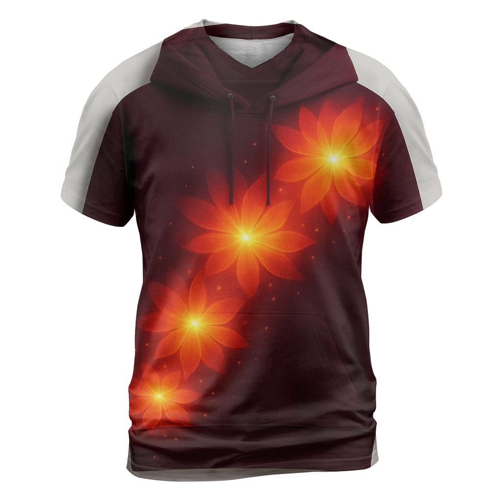 Solar Bloom Cascade designer pattern shirts
