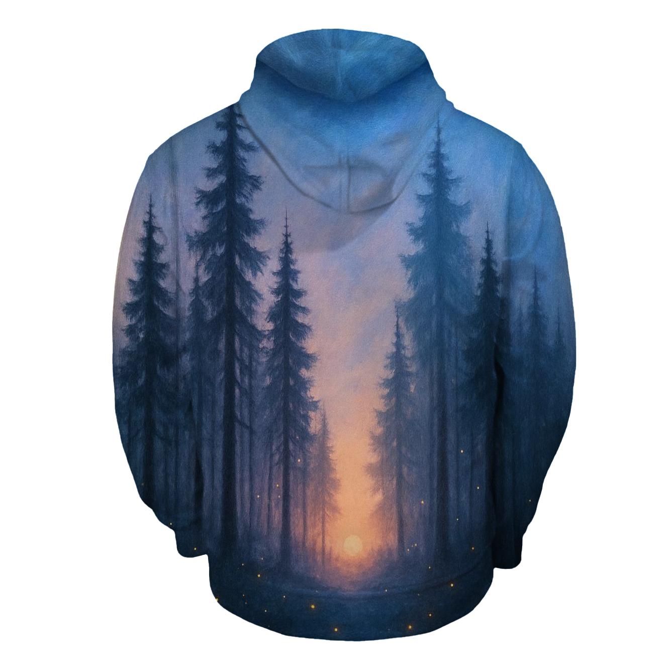 Forest Glow At Falling Sun custom hoodies
