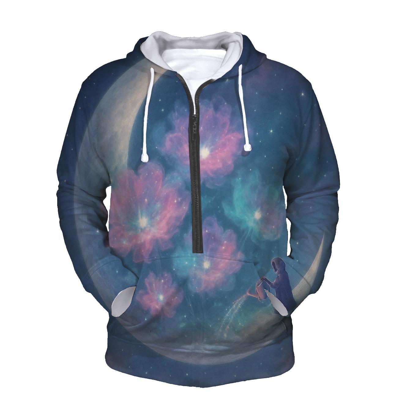 Nebula Garden On The Sleeping Moon pullover hoodies