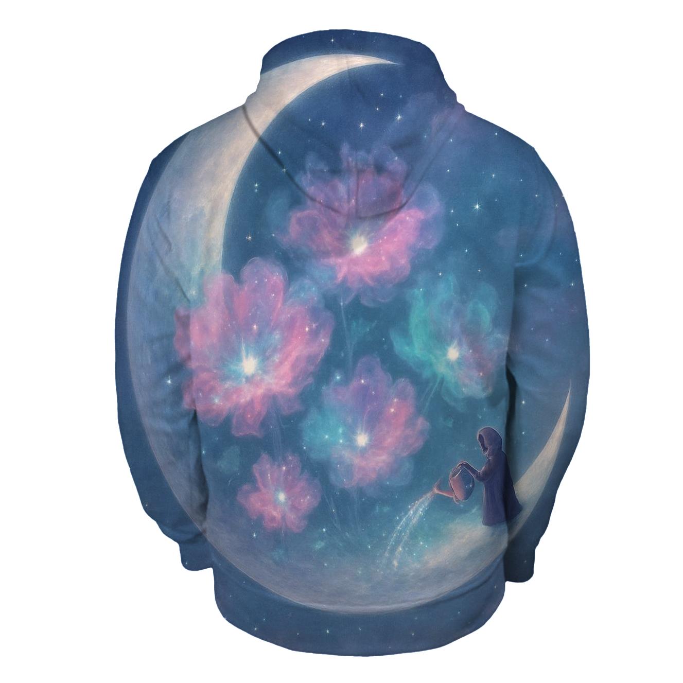 Nebula Garden On The Sleeping Moon pullover hoodies
