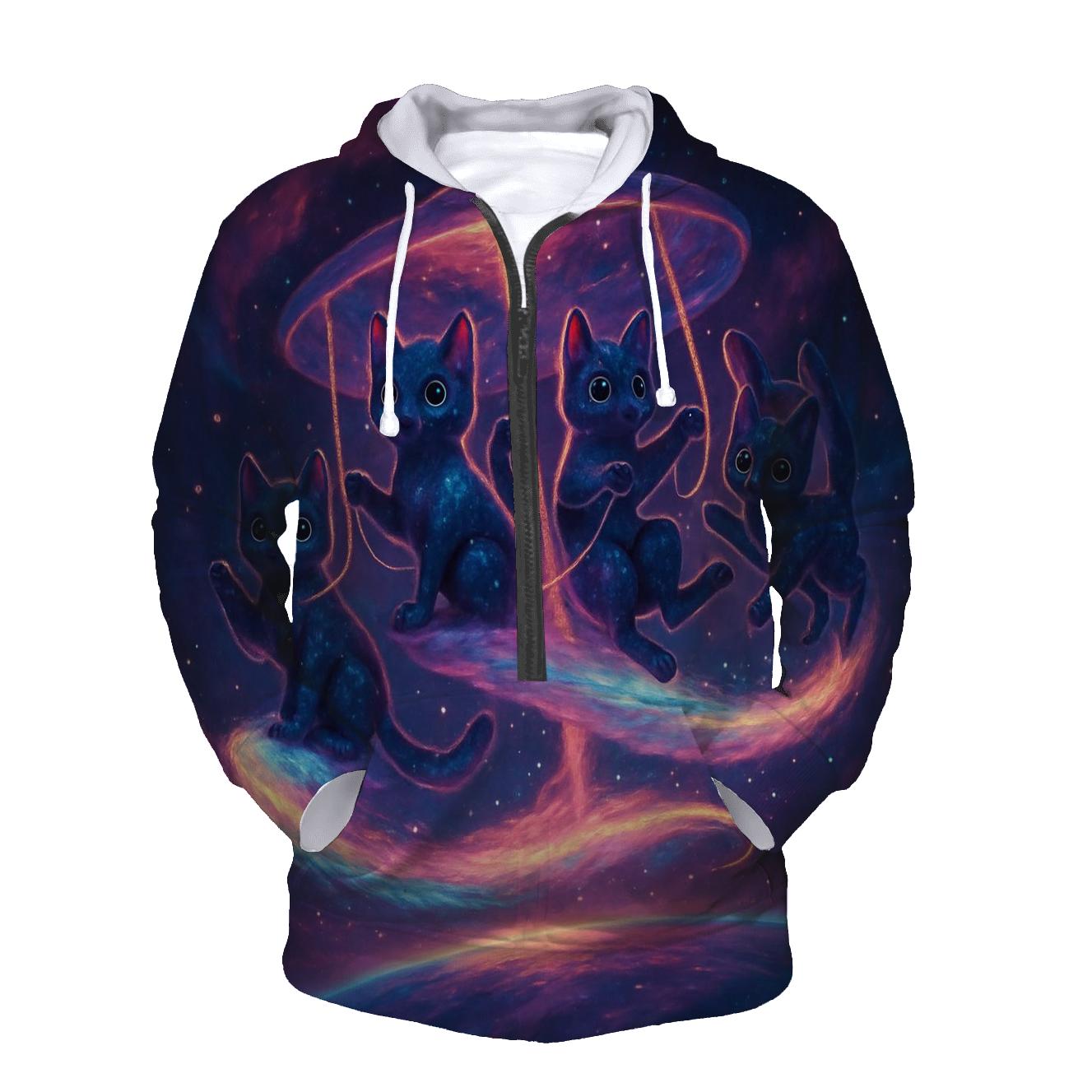 Nebula Carousel Cats hoodie styles