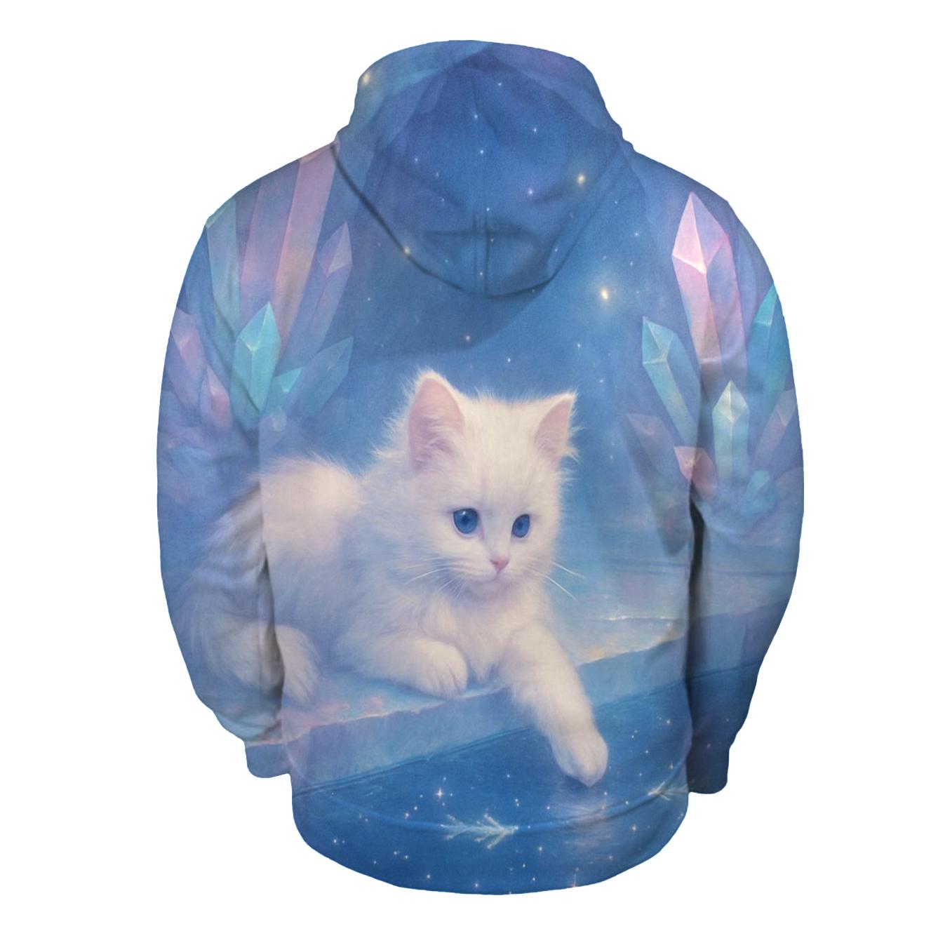 Crystal Cave Dreamer Cat graphic hoodies