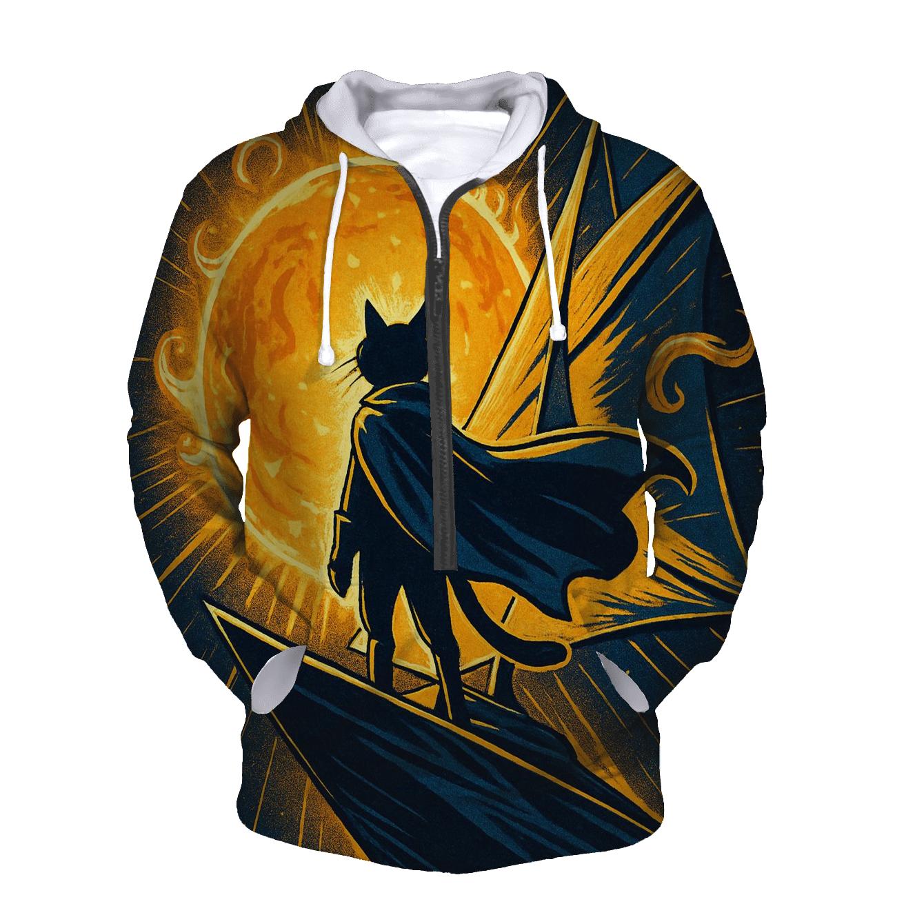 Solar Sail Navigator Cat hoodies fashion