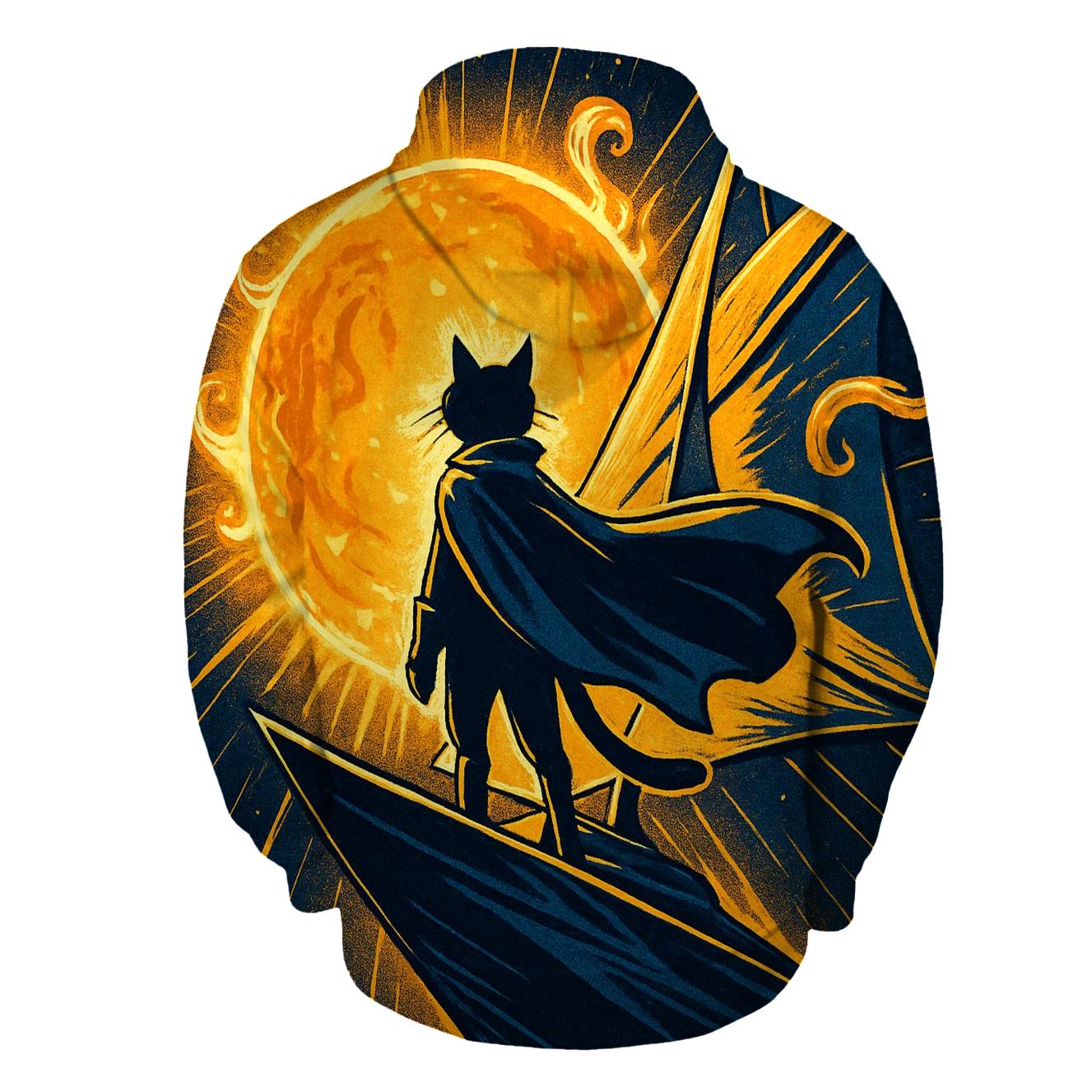 Solar Sail Navigator Cat hoodies fashion