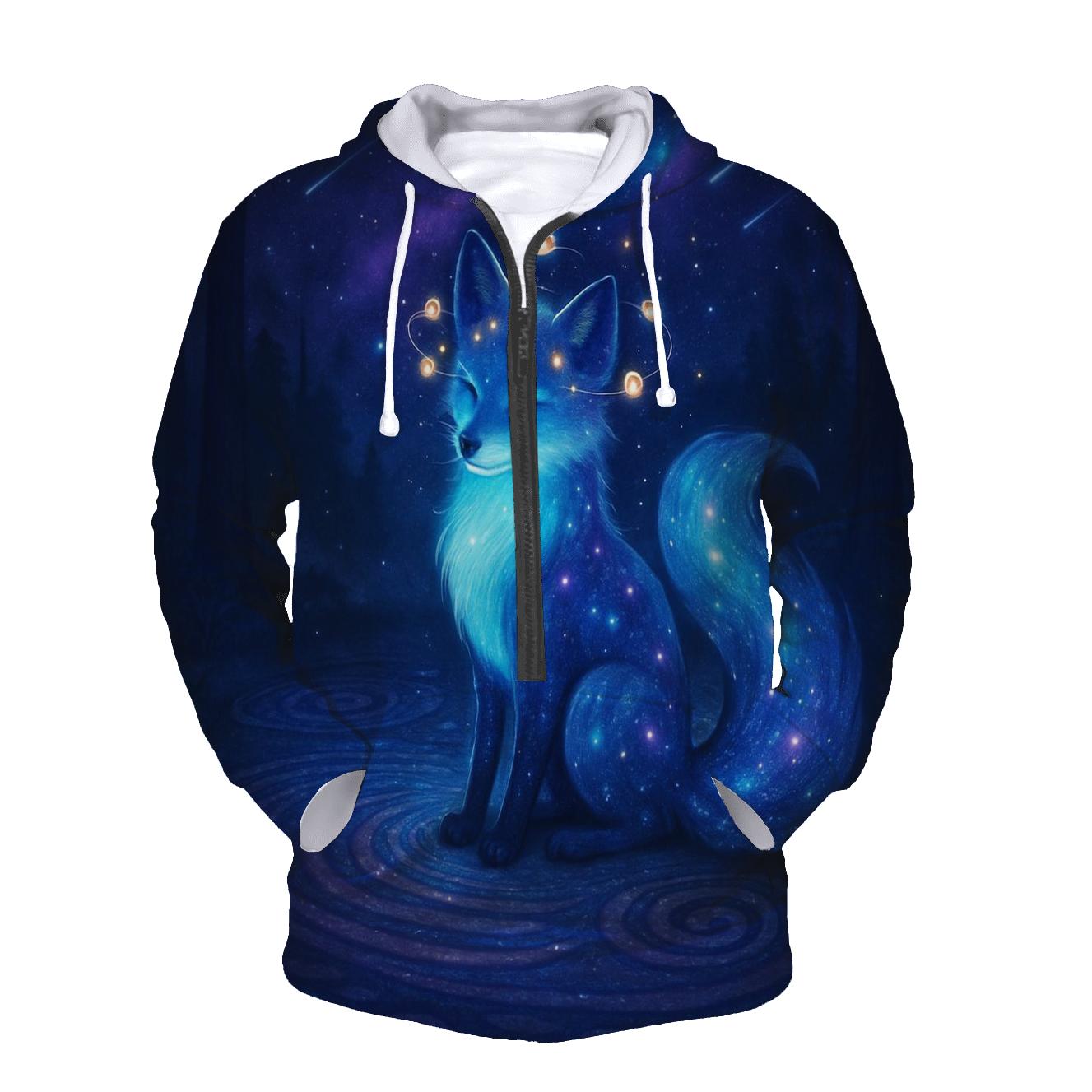 Stargazer Fox In The Spiral Clearing heavyweight hoodies