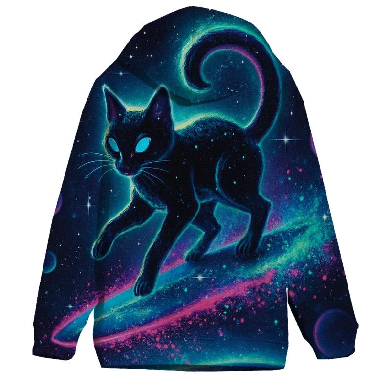 Cosmic Tide Surfing Cat hoodie designs
