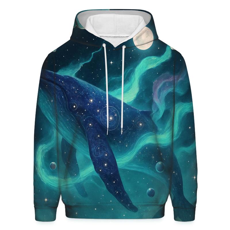Guardian Whale Of The Aurora Rift embroidered hoodies