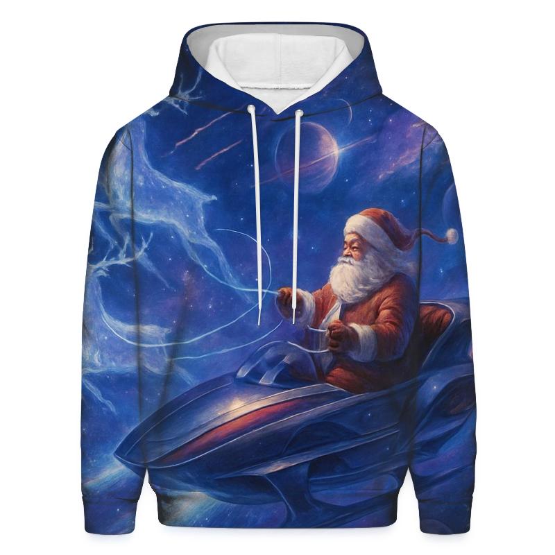 Galactic Sleigh Navigator Santa custom hoodies