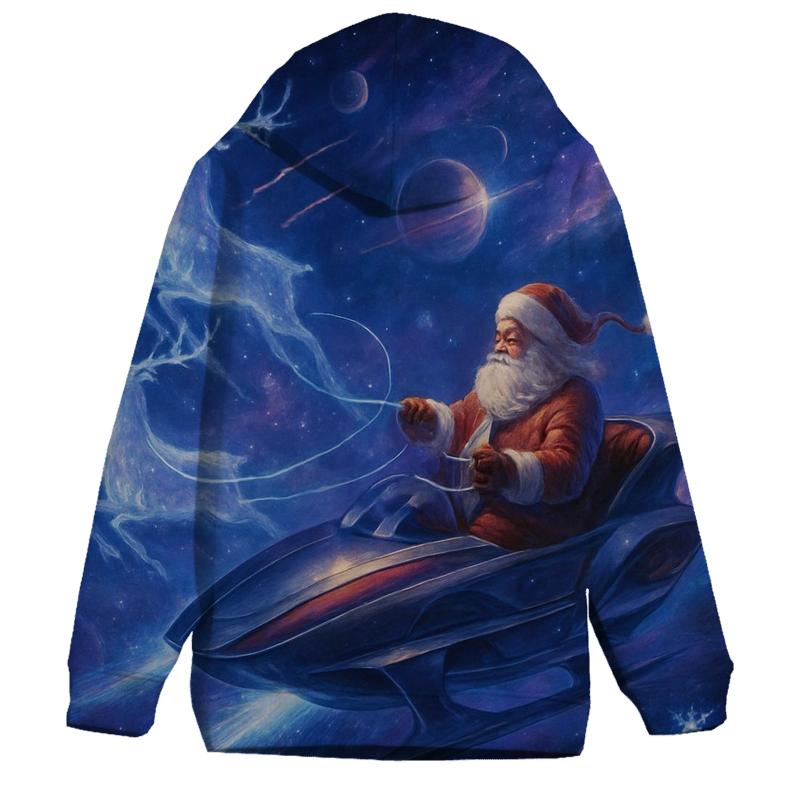 Galactic Sleigh Navigator Santa custom hoodies