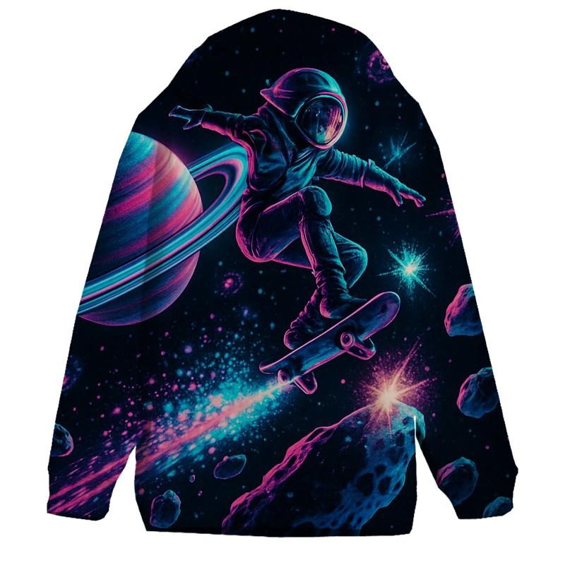 Cosmic Skater On The Saturn Highway graphic hoodies