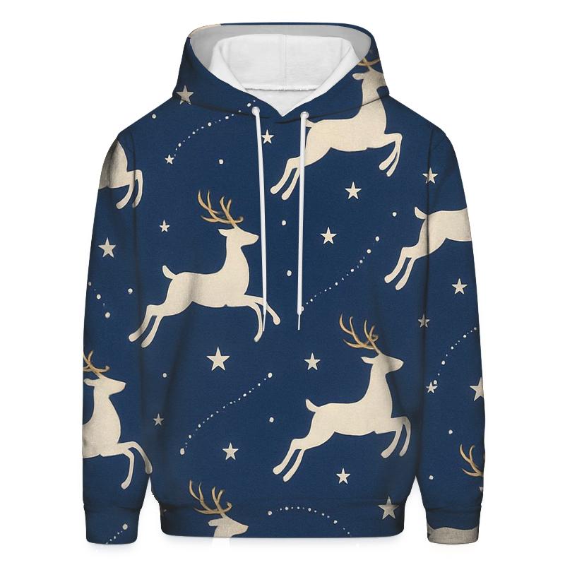 Reindeer Silhouette Constellations hoodie styles