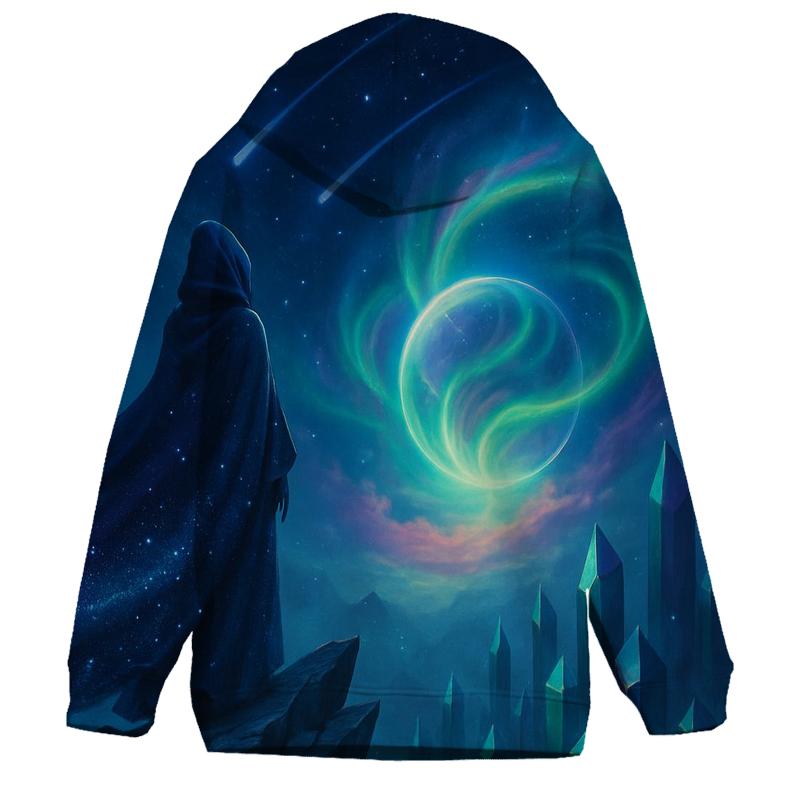 Aurora Drifter Over The Crystal Planet pullover hoodies