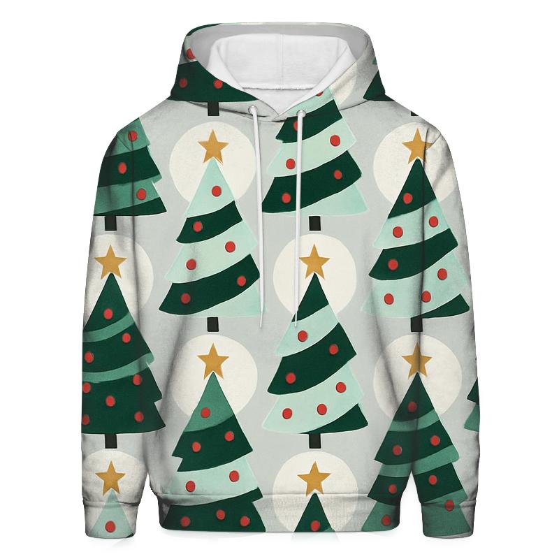 Christmas Tree Spiral Tessellation hoodies fashion