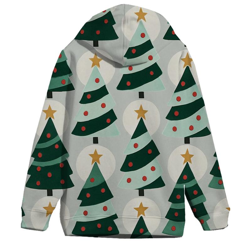 Christmas Tree Spiral Tessellation hoodies fashion