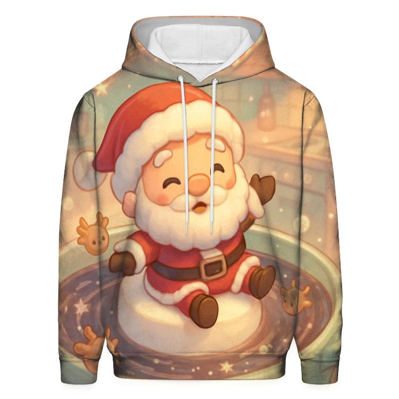 Chibi Santa Marshmallow Galaxy zip-up hoodies