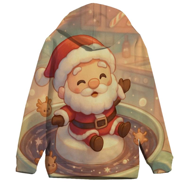 Chibi Santa Marshmallow Galaxy zip-up hoodies