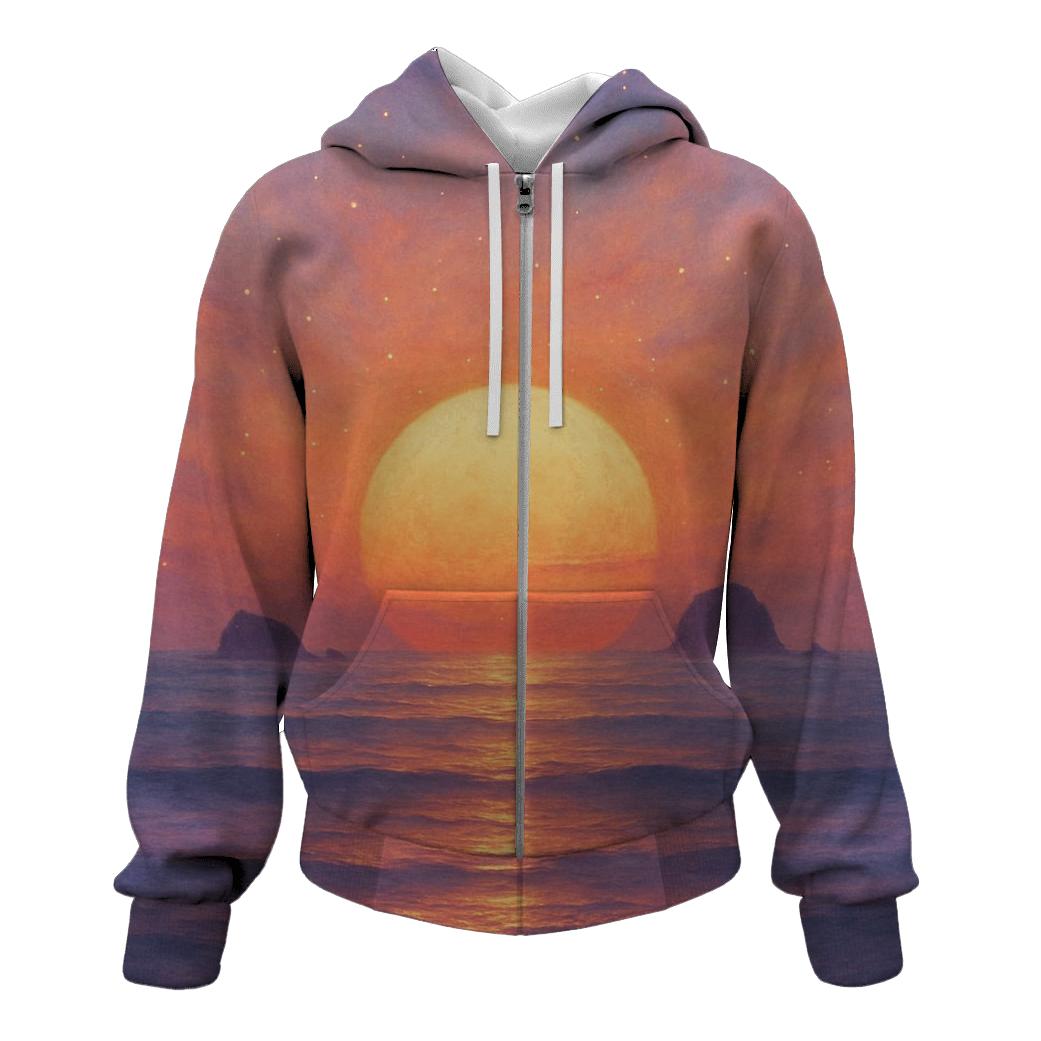 Celestial Tides At Sundown hoodie designs