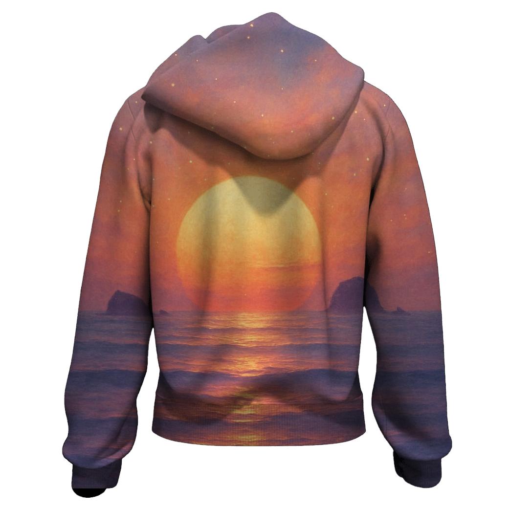 Celestial Tides At Sundown hoodie designs