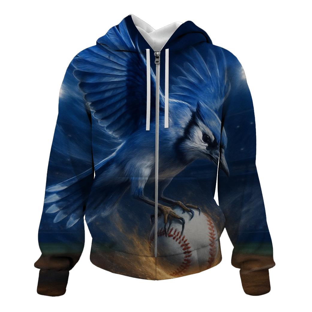 Blue Jays Night Flight Over The Diamond printed hoodies