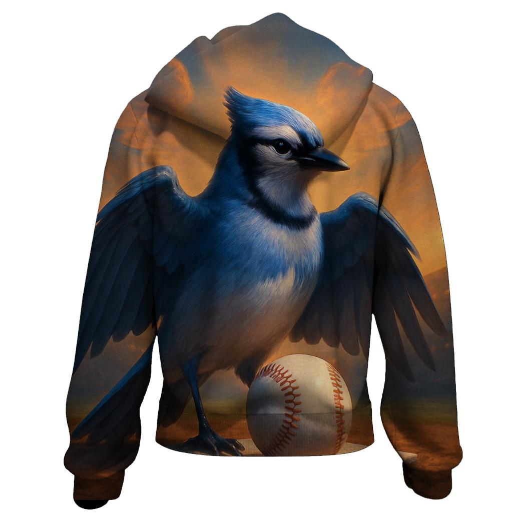 Feathered Horizon Home Plate Blue Jays embroidered hoodies