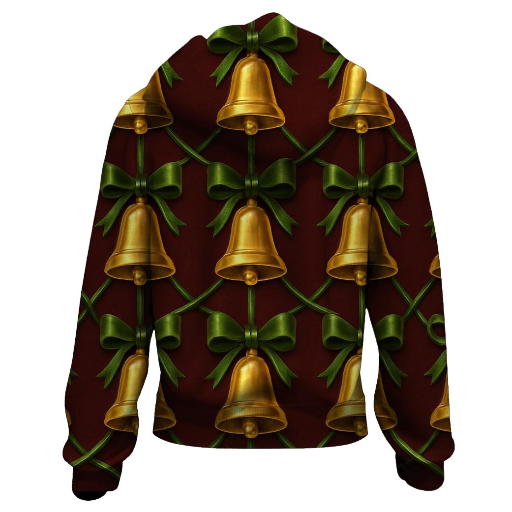 Golden Bell Garland Grid hoodie trends