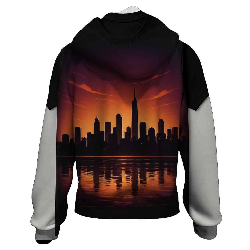 Skyline Mirage At Golden Hour custom hoodies