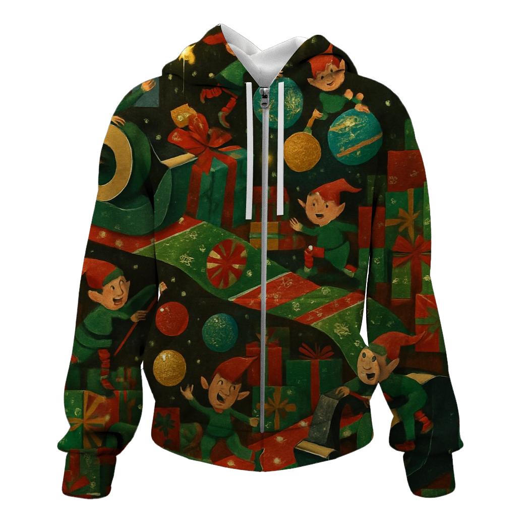 Elves Midnight Wrapping Factory hoodies fashion