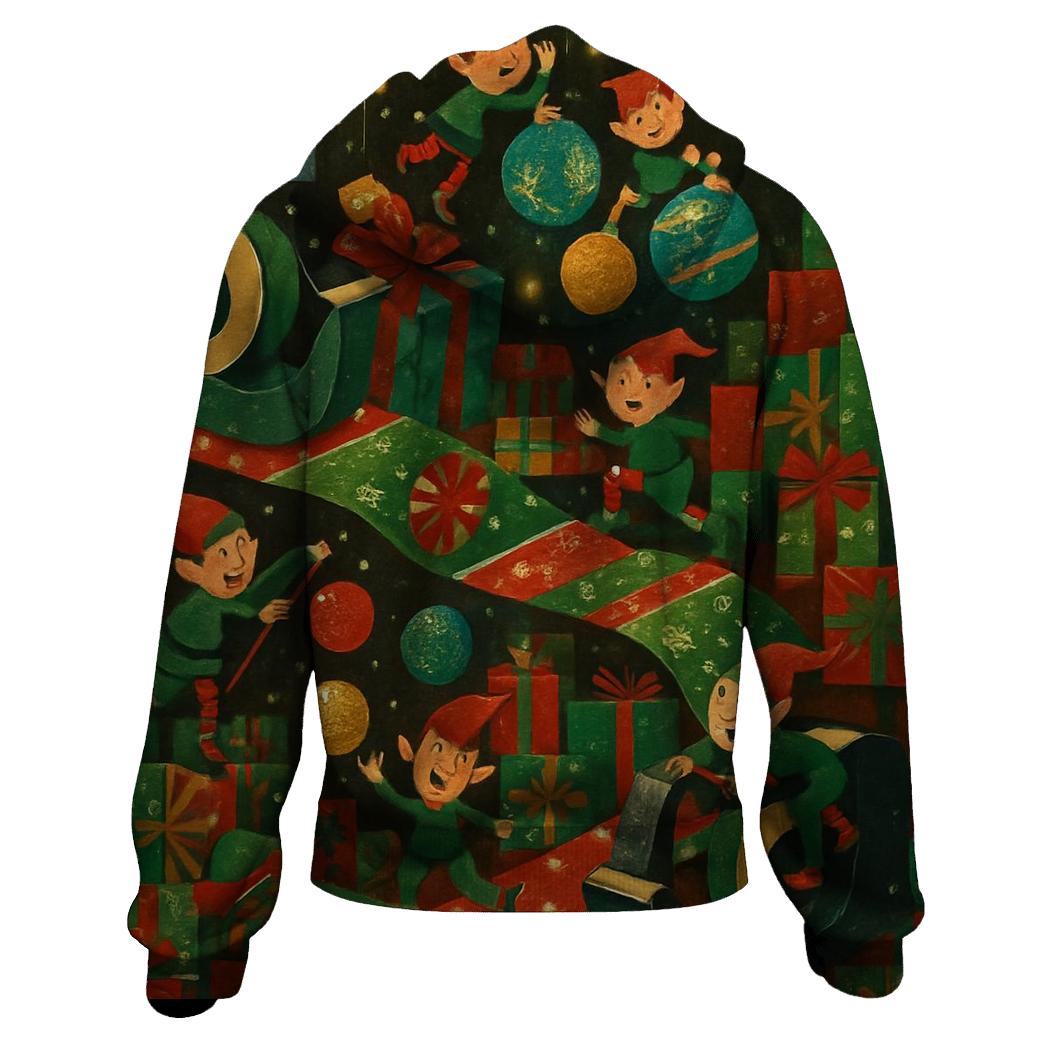 Elves Midnight Wrapping Factory hoodies fashion