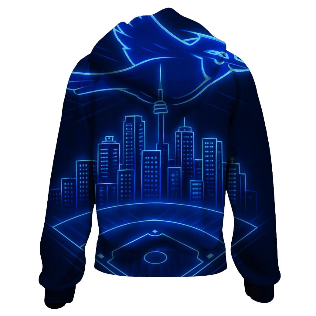 Skyline Surge Diamond In Blue Jays pullover hoodies