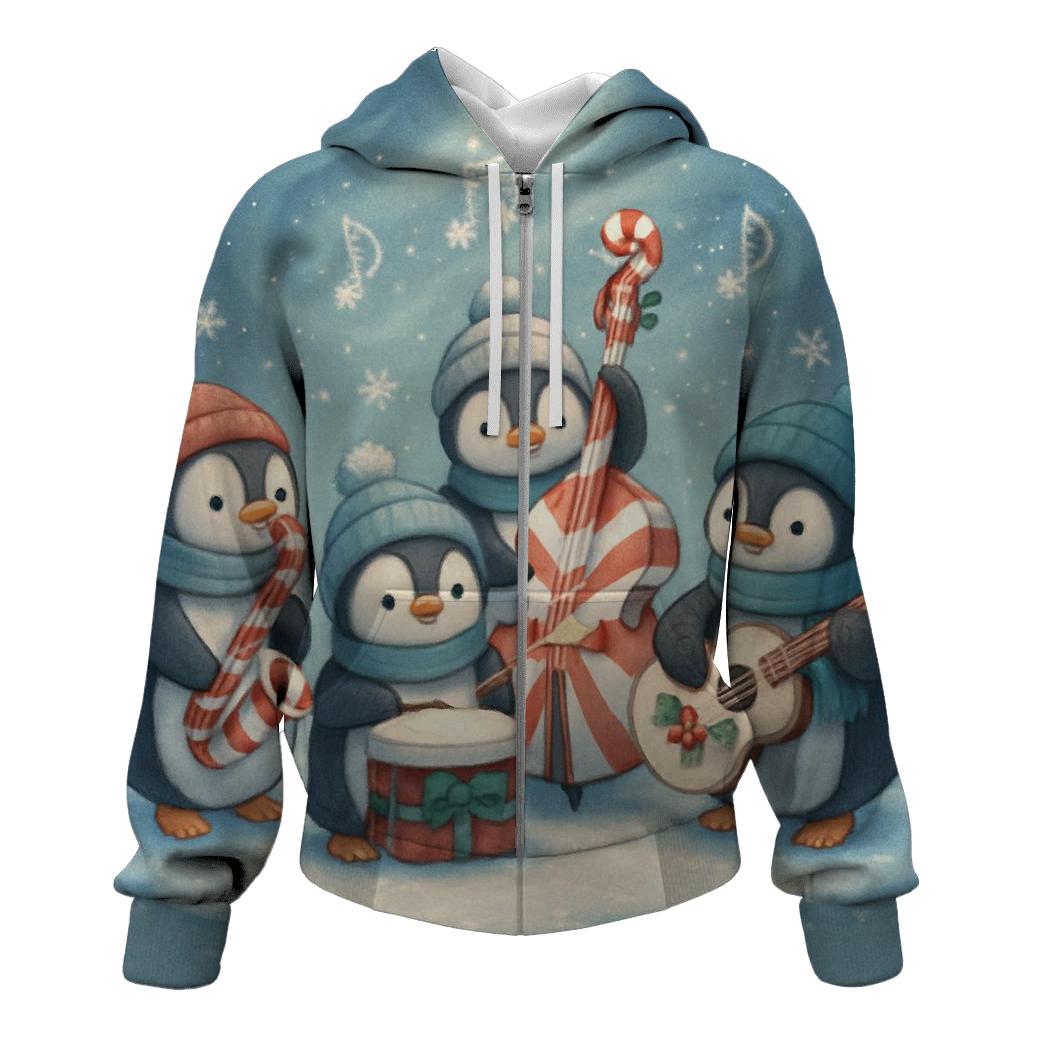 Polar Penguin Jazz Quartet designer hoodies