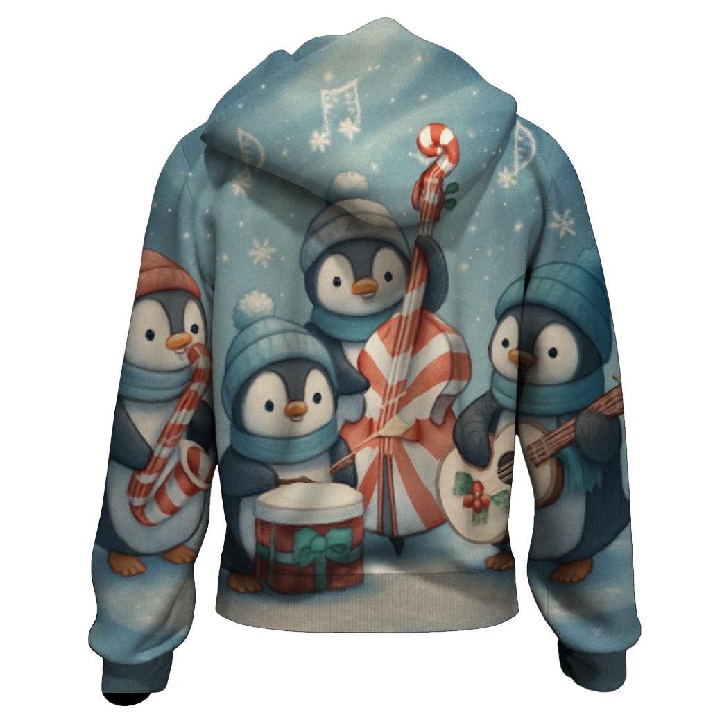 Polar Penguin Jazz Quartet designer hoodies