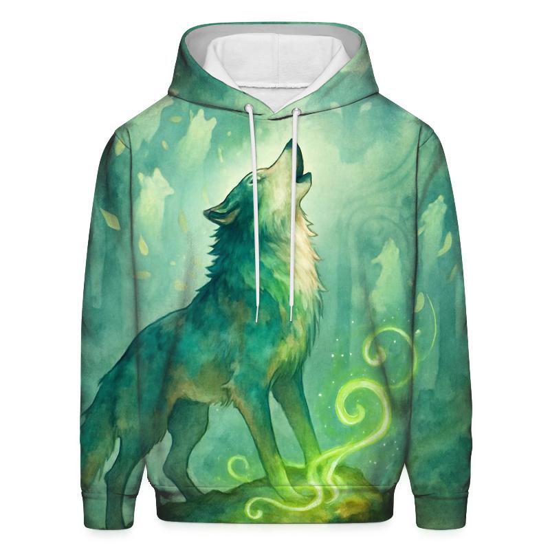 Forest Spirit Howl zip-up hoodies