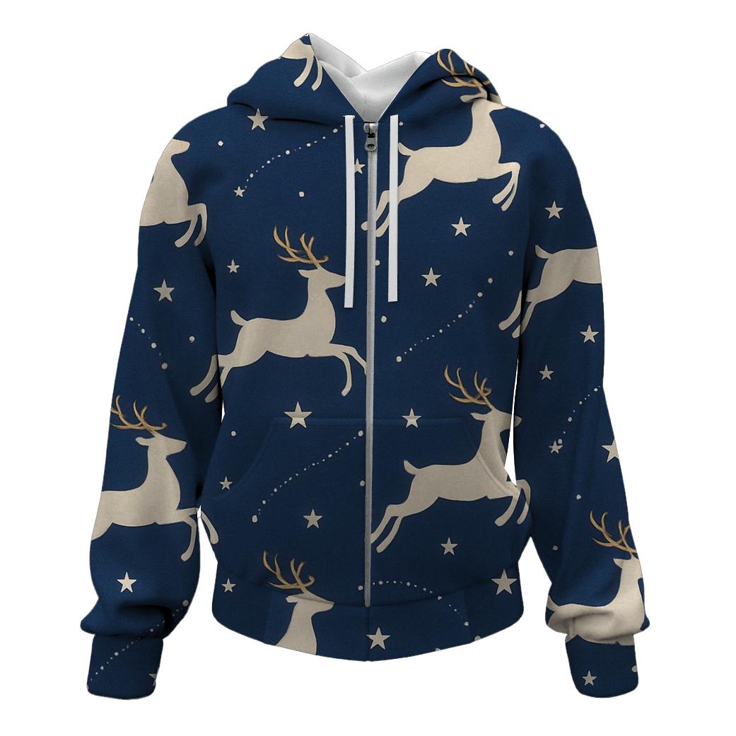 Reindeer Silhouette Constellations heavyweight hoodies
