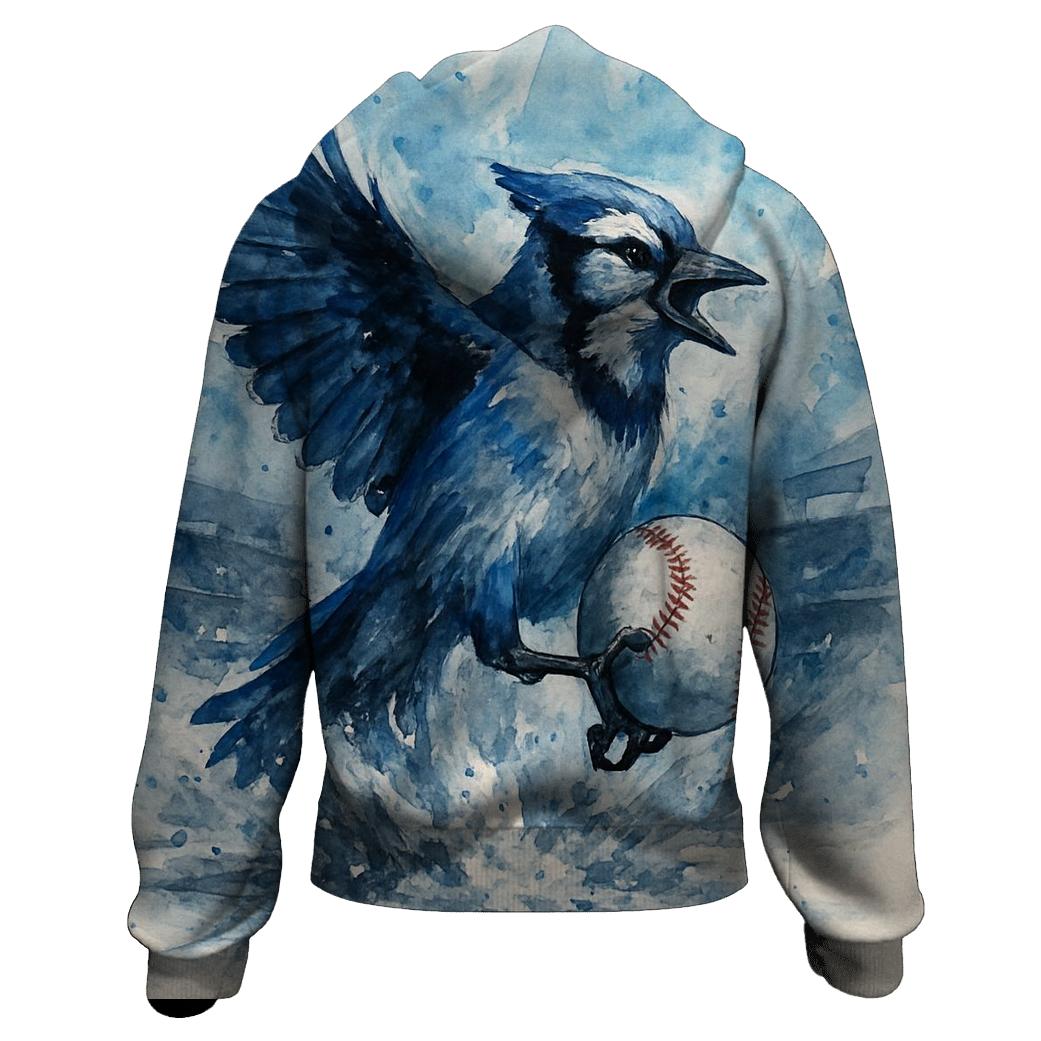 Rising Wings Over Winter Diamond Blue Jays premium hoodies