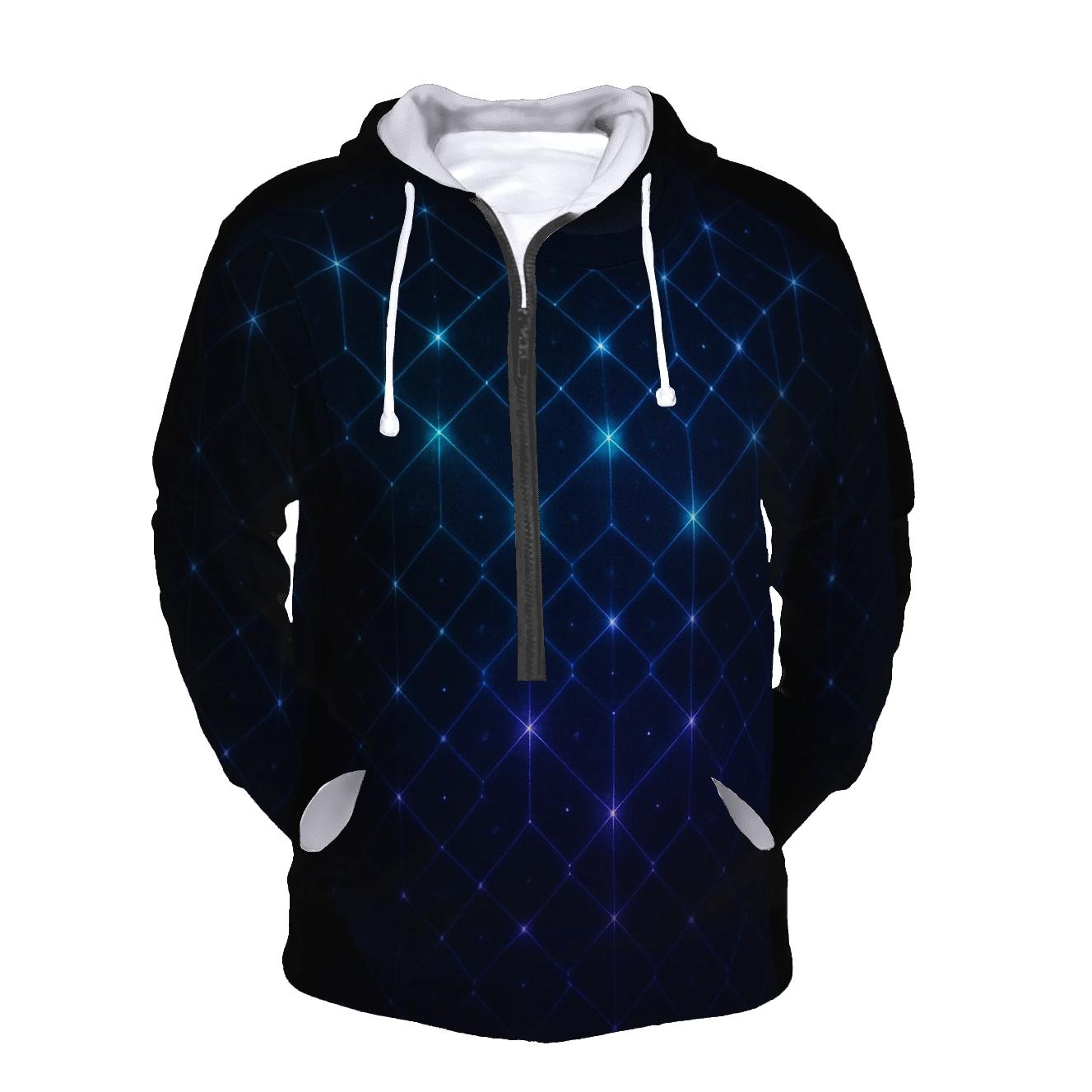 Stellar Lattice Glow heavyweight hoodies
