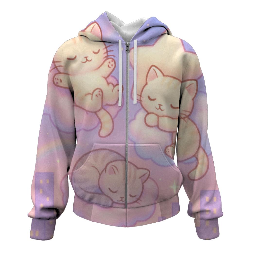 Cotton Candy Cloud Nappers graphic hoodies