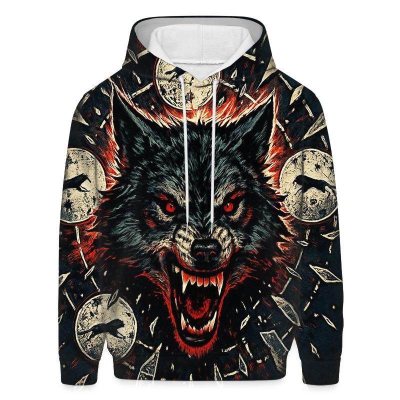 Shattered Moon Alpha graphic hoodies