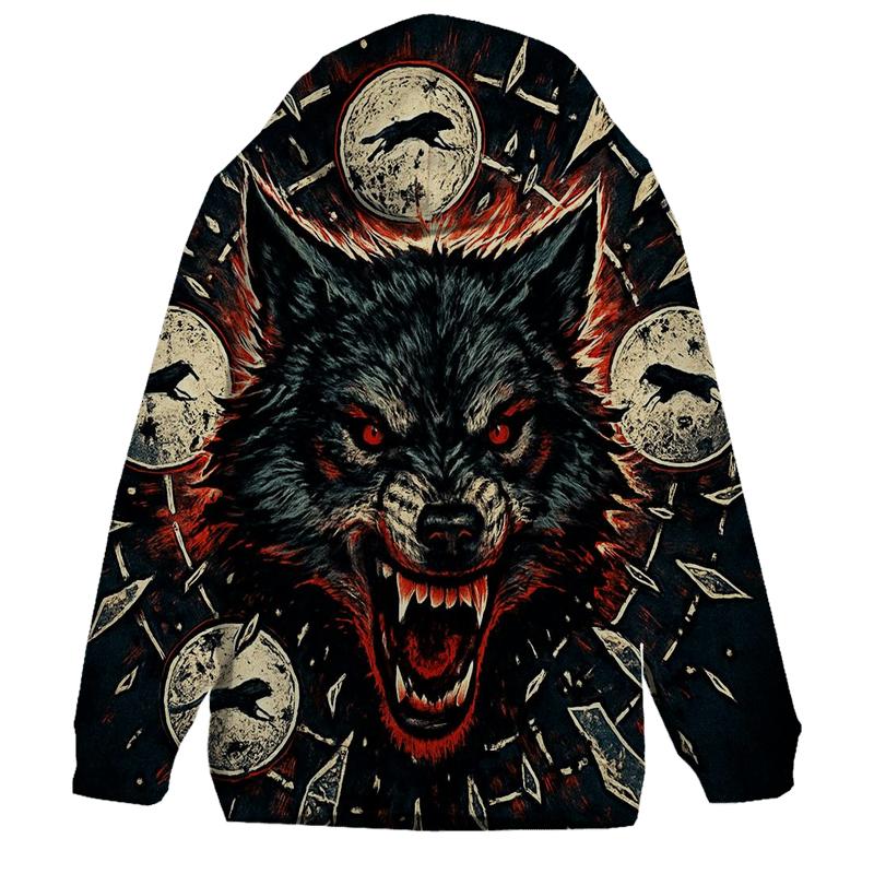 Shattered Moon Alpha graphic hoodies