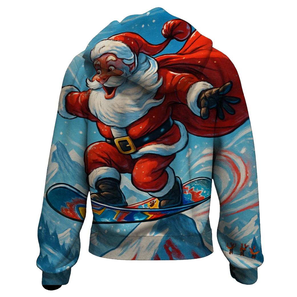 Mountain Summit Snowboard Santa heavyweight hoodies