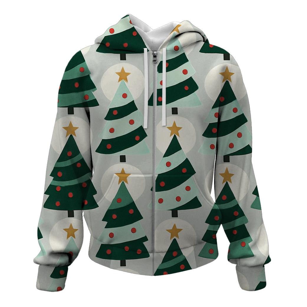Christmas Tree Spiral Tessellation graphic hoodies