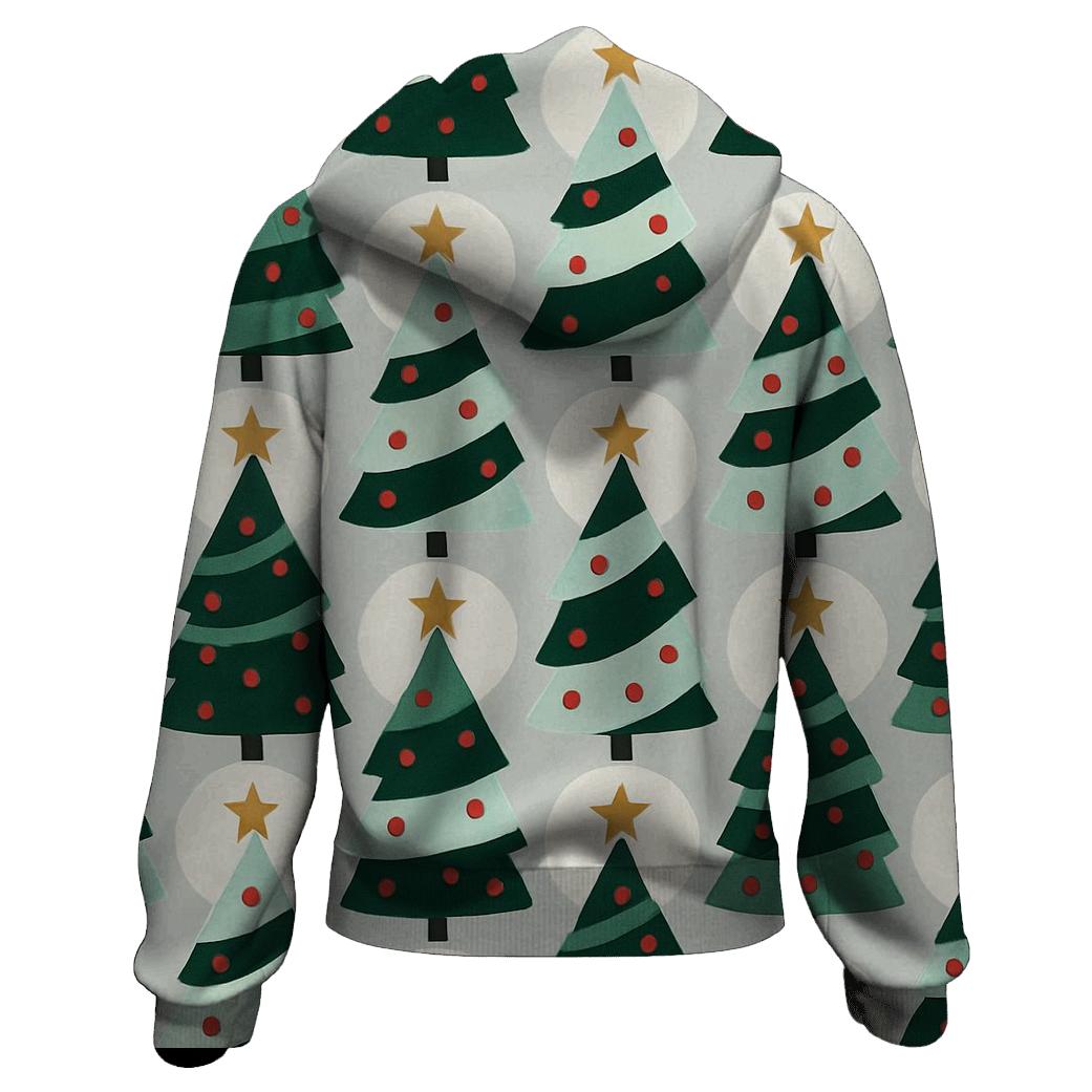 Christmas Tree Spiral Tessellation graphic hoodies