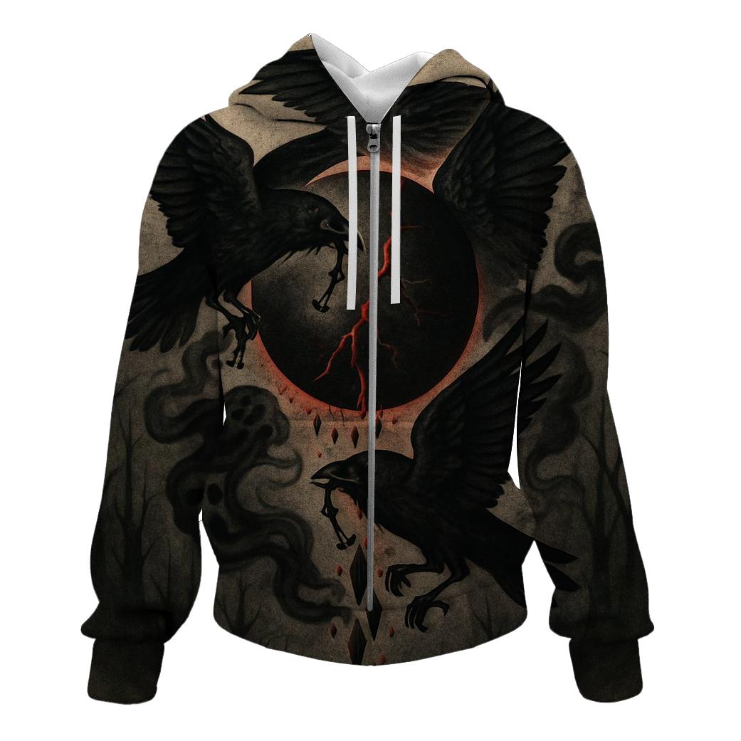 Ravens Of The Broken Eclipse graphic hoodies