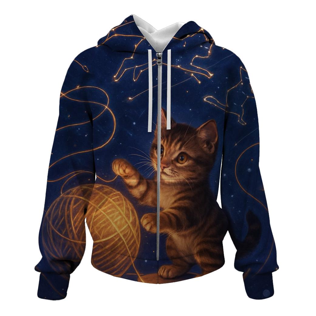 Celestial Yarn Constellation printed hoodies
