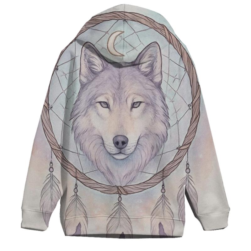 Dreamcatcher Twilight Wolf hoodie designs