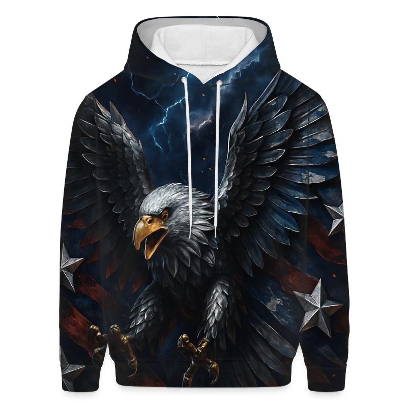 Eagle Storm Metallic Flight hoodies fashion