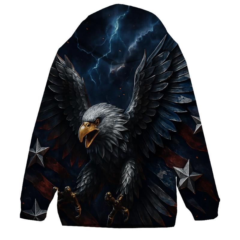 Eagle Storm Metallic Flight hoodies fashion