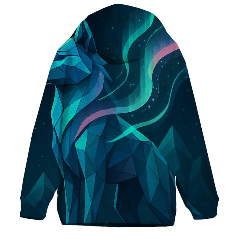 Geometric Aurora Sentinel lightweight hoodies